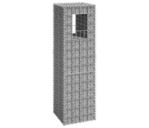 Vertikāls Gabions, 40X40X140 Cm, Dzelzs Vidaxl