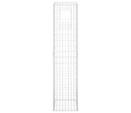 Vertikāls Gabions, 40X40X180 Cm, Dzelzs Vidaxl