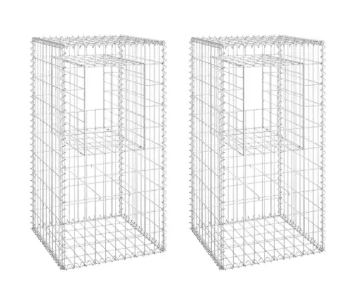 Gabioonkorvid 2 Tk, 50 X 50 X 100 cm Raud