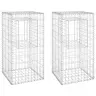 Gabioonkorvid 2 Tk, 50 X 50 X 100 cm Raud