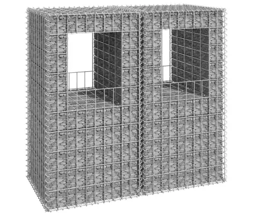 Gabioonkorvid 2 Tk, 50 X 50 X 100 cm Raud