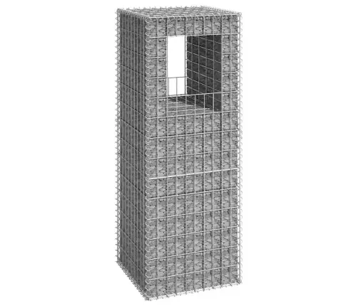 Vertikāls Gabions, 50X50X140 Cm, Dzelzs Vidaxl