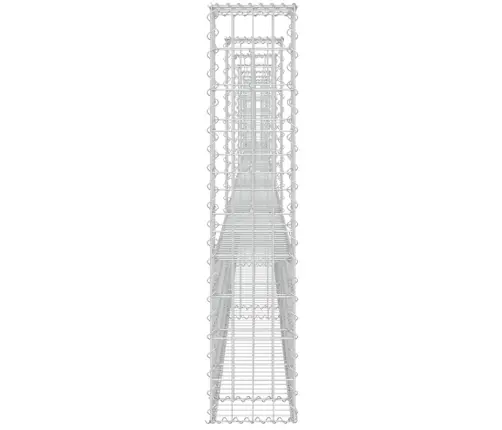 Gabionu Siena Ar 8 Stabiem, U-Forma, Dzelzs, 860X20X100 Cm Vidaxl