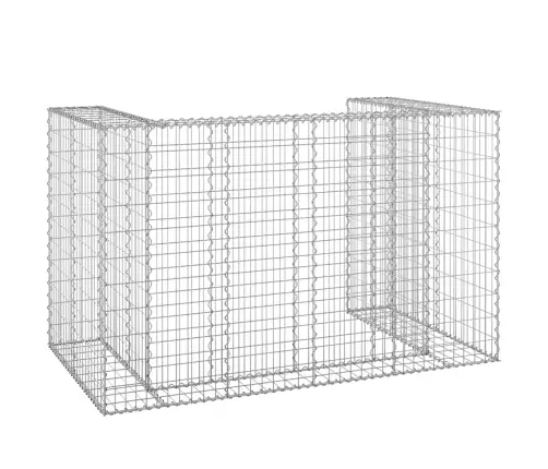 Gabions Atkritumu Tvertnēm, Cinkots Tērauds, 180X100X110 Cm Vidaxl