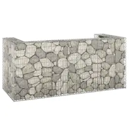 Gabions Atkritumu Tvertnēm, Cinkots Tērauds, 254X100X110 Cm Vidaxl