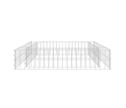Gabions, Augstā Puķu Kaste, Cinkots Tērauds, 100X100X20 Cm Vidaxl