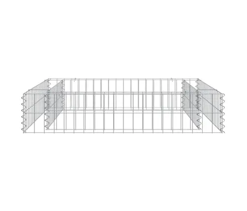 Gabions, Augstā Puķu Kaste, Cinkots Tērauds, 100X100X20 Cm Vidaxl
