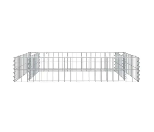 Gabions, Augstā Puķu Kaste, Cinkots Tērauds, 100X100X20 Cm Vidaxl