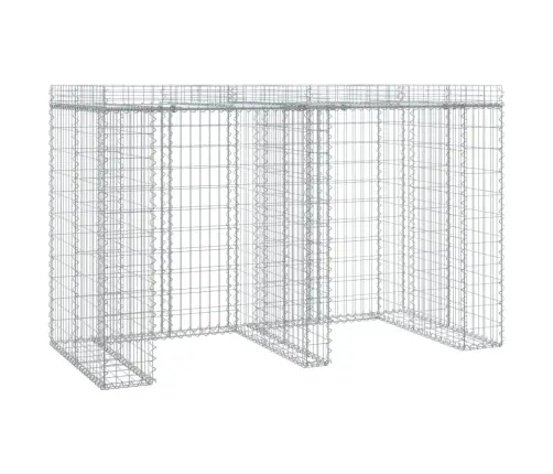 Gabiona Siena Atkritumu Tvertnei, 192X91X120 Cm, Cinkota Dzelzs Vidaxl