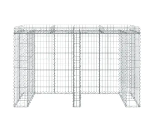 Gabiona Siena Atkritumu Tvertnei, 192X91X120 Cm, Cinkota Dzelzs Vidaxl