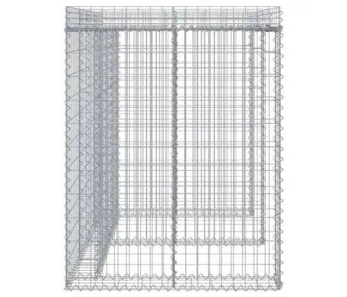 Gabiona Siena Atkritumu Tvertnei, 192X91X120 Cm, Cinkota Dzelzs Vidaxl