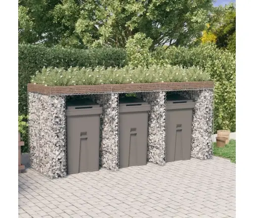 Gabiono Siena Šiukšlių Konteineriui, 270X91X120cm Geležis