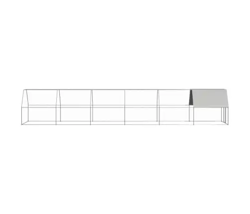 Lauko Narvas Viščiukams, 2X12X2M, Galvanizuotas Plienas