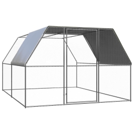 Vistu Būris, 3X4X2 M, Cinkots Tērauds Vidaxl