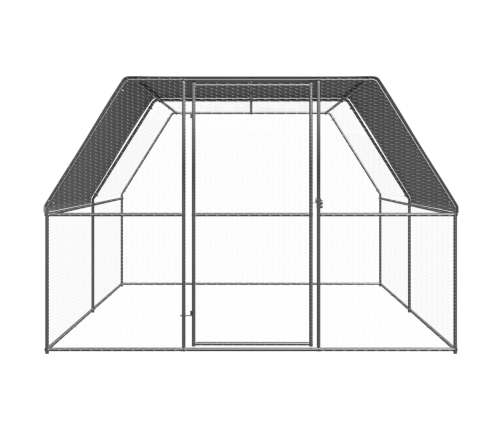Vistu Būris, 3X4X2 M, Cinkots Tērauds Vidaxl