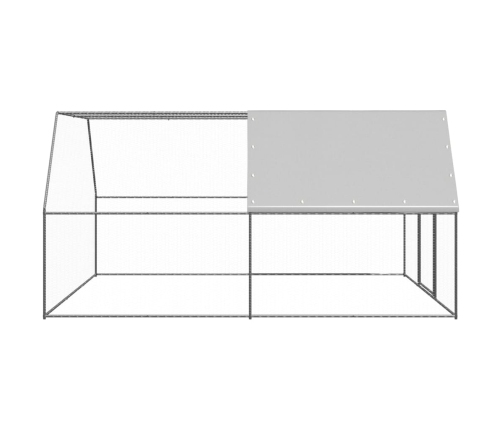 Vistu Būris, 3X4X2 M, Cinkots Tērauds Vidaxl
