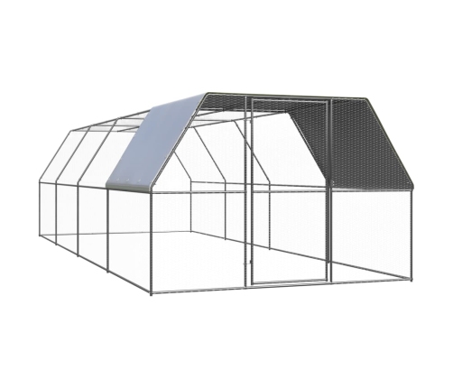 Vistu Būris, 3X8X2 M, Cinkots Tērauds Vidaxl