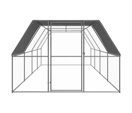 Vistu Būris, 3X8X2 M, Cinkots Tērauds Vidaxl