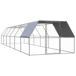 Vistu Būris, 3X12X2 M, Cinkots Tērauds Vidaxl