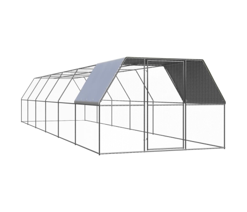 Vistu Būris, 3X12X2 M, Cinkots Tērauds Vidaxl