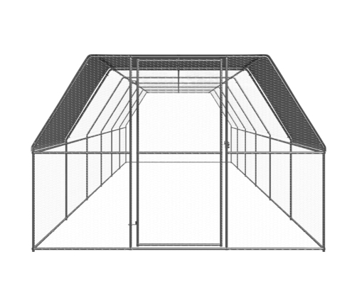 Vistu Būris, 3X12X2 M, Cinkots Tērauds Vidaxl