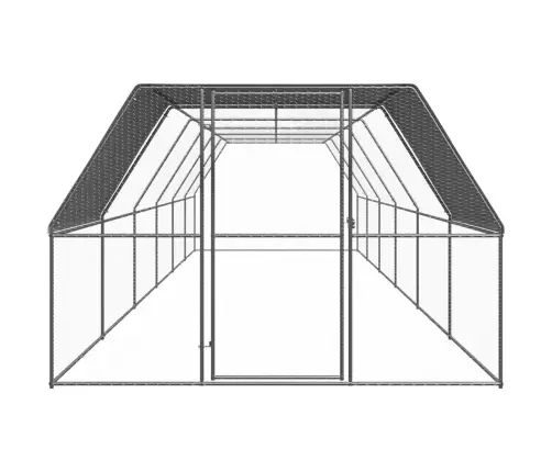 Vistu Būris, 3X12X2 M, Cinkots Tērauds Vidaxl