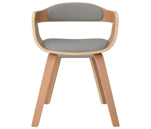 Valgomojo Kėdė, Taupe Spalvos, Lenkta Mediena Ir Audinys