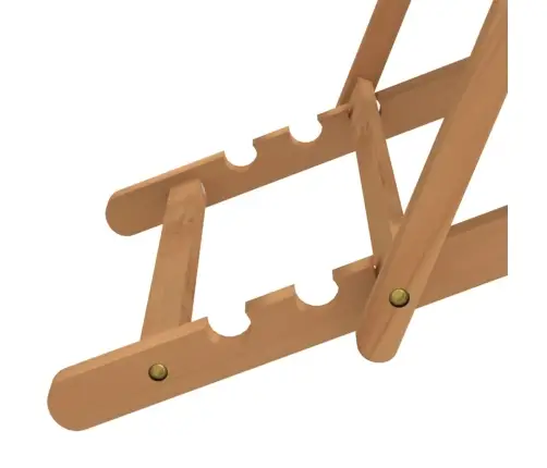 Saliekams Pludmales Krēsls, Masīvs Tīkkoks, Sarkans Vidaxl