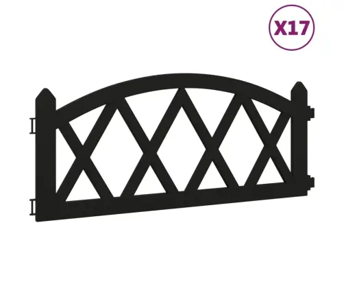 Zāliena Apmales, 17 Gab., Melnas, 10 M, Pp Vidaxl