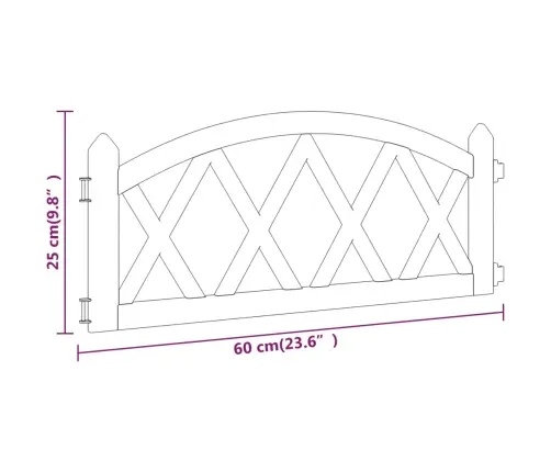 Zāliena Apmales, 17 Gab., Melnas, 10 M, Pp Vidaxl