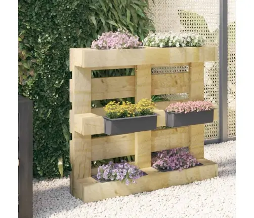 Puķu Kastes Palešu Mēbelēm, 12 Gab., Pelēkas, 36X13,5X9,5 Cm Vidaxl