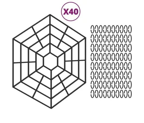 Tvenkinio Apsaugos, 40Vnt., Juodos Spalvos, Polipropilenas