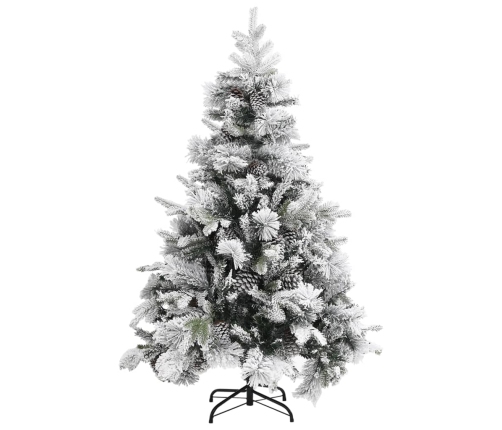 Kalėdų Eglutė Su Sniegu/Kankorėžiais, 150cm Pvc Ir Pe