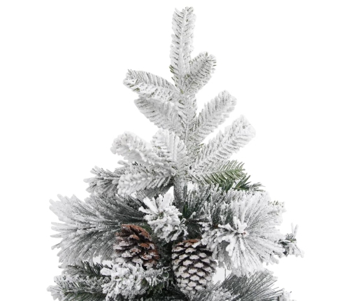 Kalėdų Eglutė Su Sniegu/Kankorėžiais, 150cm Pvc Ir Pe