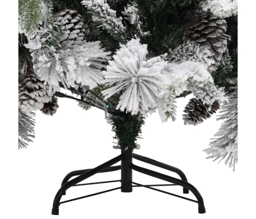 Kalėdų Eglutė Su Sniegu/Kankorėžiais, 150cm Pvc Ir Pe