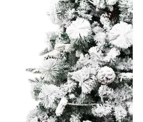 Ziemassvētku Egle Ar Čiekuriem, Sniegu, 225 Cm, Pvc Un Pe Vidaxl