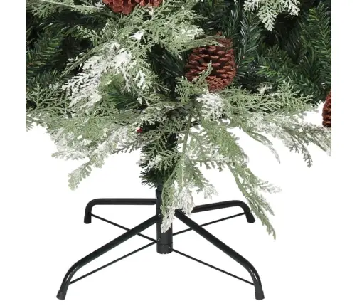 Kalėdų Eglutė Su Kankorėžiais, Žalia/Balta, 195cm Pvc Ir Pe Kalėdų Eglutė Su Kankorėžiais, Žalia/Balta, 195cm Pvc Ir Pe