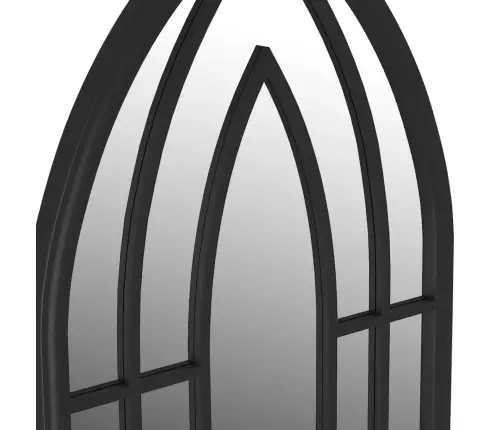 Aiapeegel, Must, 100X45 cm Raud, Õues Kasutamiseks