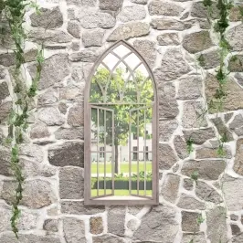 Aiapeegel, Beež, 100X45 cm Raud, Õues Kasutamiseks