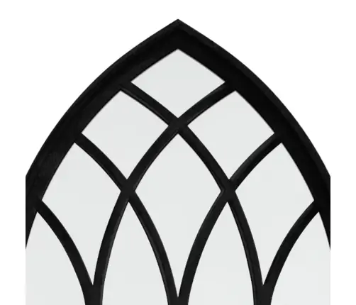 Dārza Spogulis, Melns, 100X45 Cm, Dzelzs, Izmantošanai Ārā Vidaxl