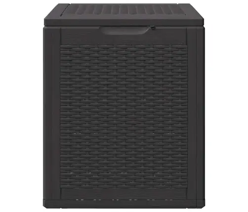 Dārza Uzglabāšanas Kaste, 90 L, Melna, Pp Rotangpalma Vidaxl