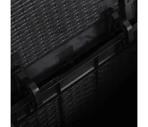 Dārza Uzglabāšanas Kaste, 90 L, Melna, Pp Rotangpalma Vidaxl