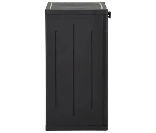 Dārza Uzglabāšanas Skapītis, 65X45X88 Cm, Melns, Pp Vidaxl