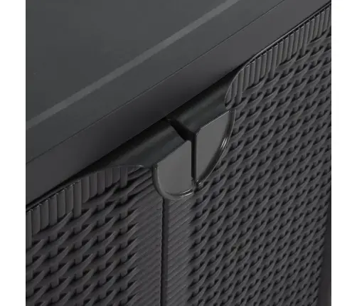 Dārza Uzglabāšanas Skapītis, 65X45X88 Cm, Melns, Pp Vidaxl