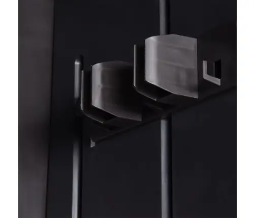 Dārza Uzglabāšanas Skapītis, 65X45X172 Cm, Melna Pp Rotangpalma Vidaxl