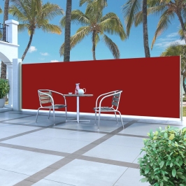 Izvelkama Sānu Markīze, Sarkana, 160X500 Cm Vidaxl