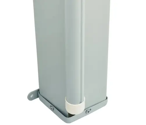 Ištraukiama Šoninė Kiemo Pertvara, Juodos Spalvos, 117X600Cm