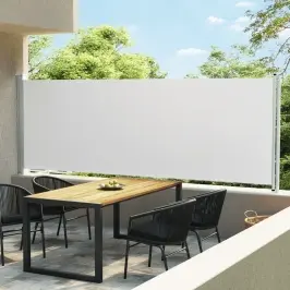 Lahtitõmmatav Terrassi Külgsein, 160 X 600 cm Kreemjas