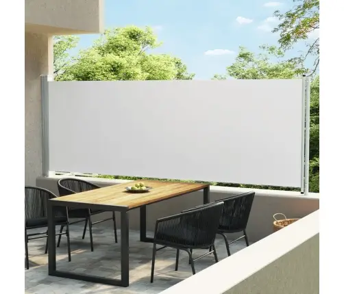 Lahtitõmmatav Terrassi Külgsein, 160 X 600 cm Kreemjas