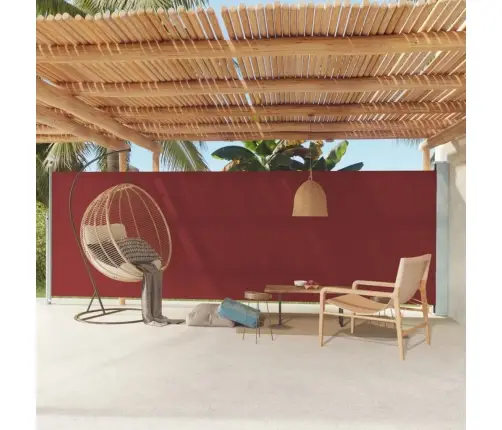 Izvelkams Sānu Aizslietnis, 180X600 Cm, Sarkans Vidaxl